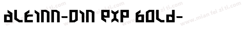 Altinn-DIN Exp Bold字体转换